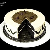 Halloween Black Velvet Cake