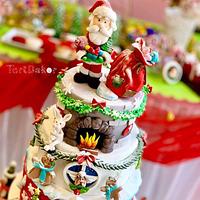 Cake Christmas with Tartdekor and Crin.sugarart