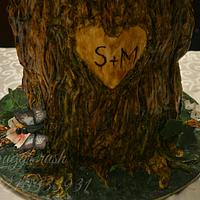 Love Story wedding cake 