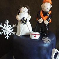 Kaley & David's Wedding Cake