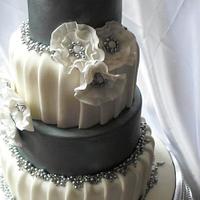 Pewter and white wedding