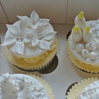 White Christmas Cupcakes