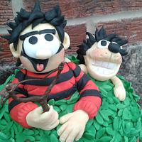 Dennis the Menace and Gnasher cake