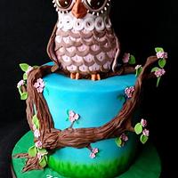 Little "owl" birthday cake