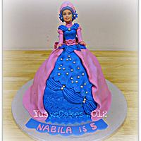 Barbie doll Cake