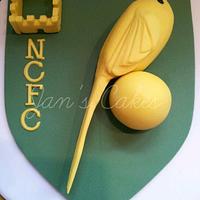 Norwich City Football Club birthday cake