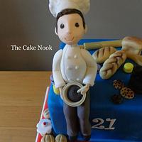 Baker Themed Birthday Cake