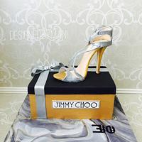 Jimmy Choo shoe cake