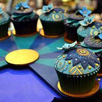 Peacock Cupcakes