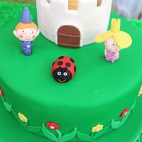 Ben and Holly's Little Kingdom Cake - My first Novelty Cake