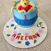 First Birthday cake for cute Ameerah..
