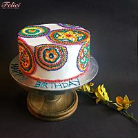 Hand woven cake Hand woven cake