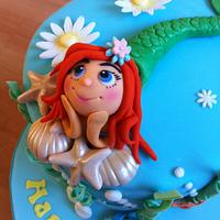 Ariel birthday cake