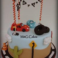 McQueen and Sally from Cars movie