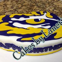LSU Eye of the Tiger Cake
