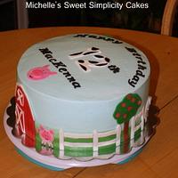 Farm Birthday Cake