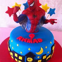 Spider Man cake for boy's Birthday  كيكة سبايدرمان من نونة كيك