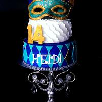 masquerade cake