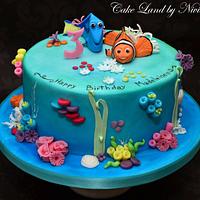 Nemo birthday cake