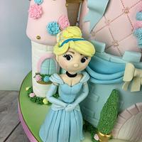 princess castle birthday cake 
