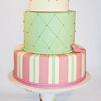 Quirky Bunting cake