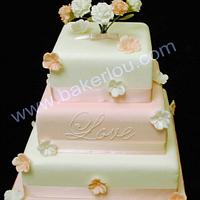 Wedding Cake with carnations