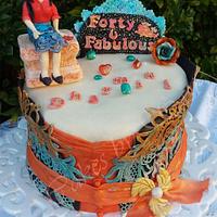 Forty and Fabulous...... ( A Fashion Inspired 40th Birthday Cake )