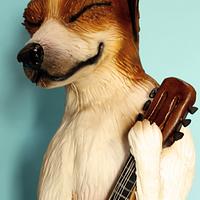 Johnny the Jack Russel and his Guitar