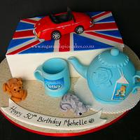 British themed custom cake