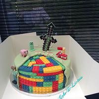 Minecraft Lego cake