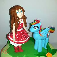 Little pony birthday cake