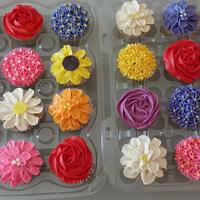 Flower Garden cupcakes