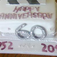 60th Wedding Anniversary cake