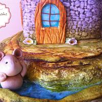Mouse House Cake