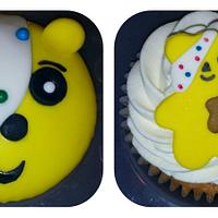 Pudsey Bear cupcakes