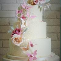 Butterfly Wedding Cake Sept 2014