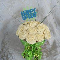 Happy Birthday Cupcake Bouquet