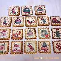 Christmas handpainted cookies