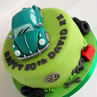 VW beetle cake