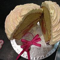 Hidden Heart Giant 18th Birthday Cupcake