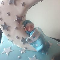 star christening cake