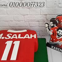 Mohammad Salah t-shirt cake