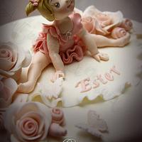 Sweet ballerina ruffle cake