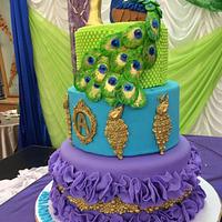 Peacock cake