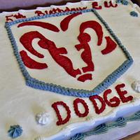 Buttercream Dodge cake
