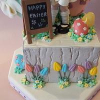  "Fondant Cake Topper Sweet Easter Collaboration". easter bunny girl
