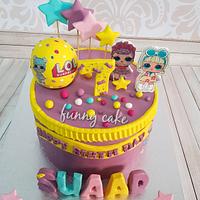 Lol dolls themed cake 
