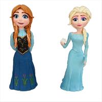 Elsa and Anna modeling frozen