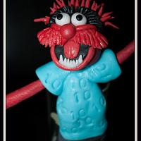 for my sons best friend who loves to drum and becomes 10 years i made this muppet