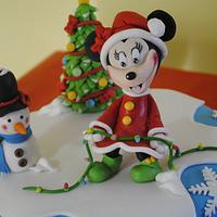 Minnie Christmas Cake